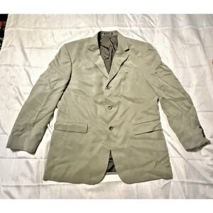 Oscar De La Renta Men's Blazer Size 48  Sports Coat Suit Jacket Olive Green